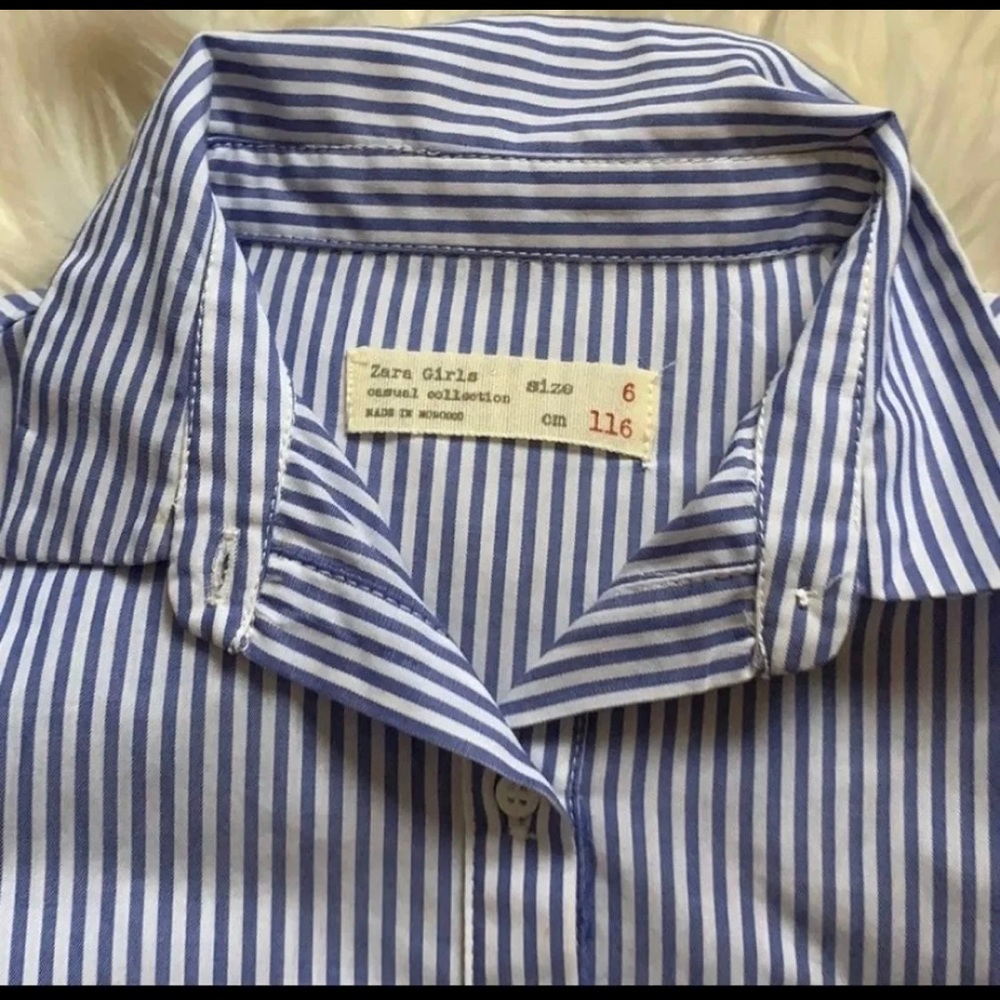 Zara girls blouse with cut out shoulders - Picture 4 of 5
